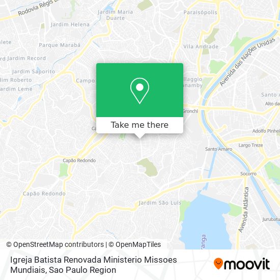 Igreja Batista Renovada Ministerio Missoes Mundiais map