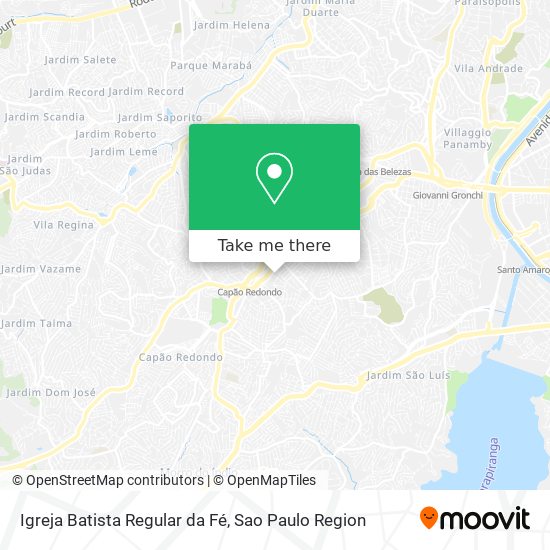 Mapa Igreja Batista Regular da Fé