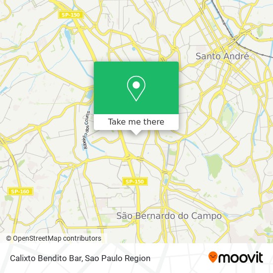 Calixto Bendito Bar map