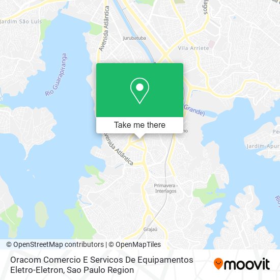 Mapa Oracom Comercio E Servicos De Equipamentos Eletro-Eletron