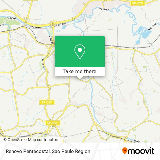 Renovo Pentecostal map