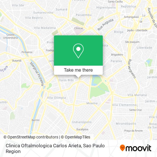 Clinica Oftalmologica Carlos Arieta map