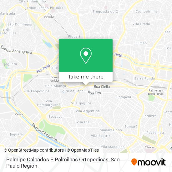 Palmipe Calcados E Palmilhas Ortopedicas map