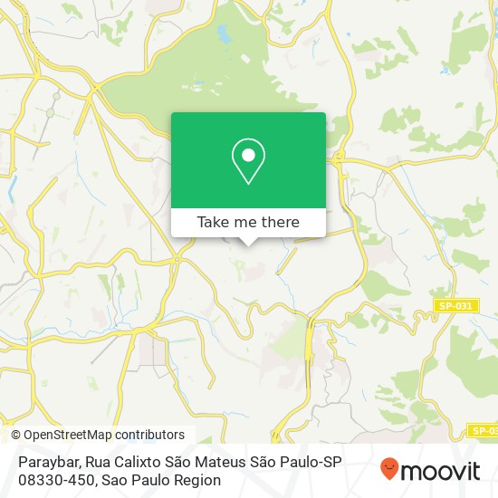 Paraybar, Rua Calixto São Mateus São Paulo-SP 08330-450 map