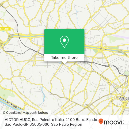 VICTOR HUGO, Rua Palestra Itália, 2100 Barra Funda São Paulo-SP 05005-000 map