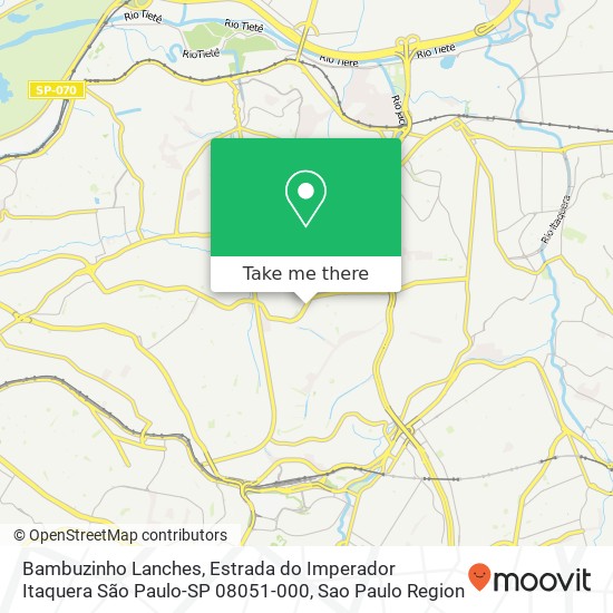 Bambuzinho Lanches, Estrada do Imperador Itaquera São Paulo-SP 08051-000 map