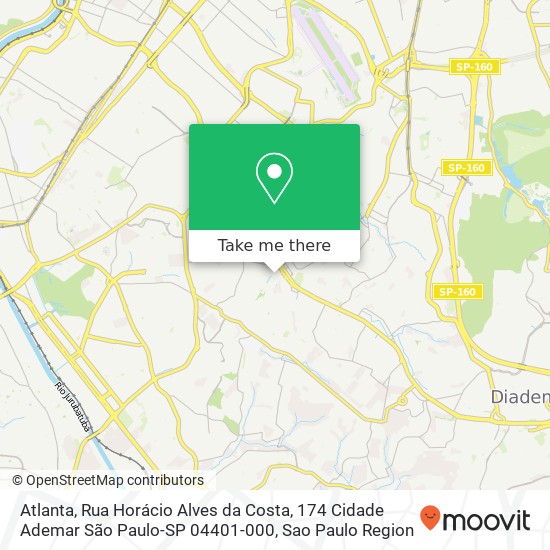 Atlanta, Rua Horácio Alves da Costa, 174 Cidade Ademar São Paulo-SP 04401-000 map