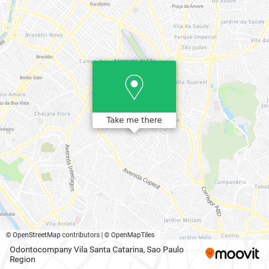 Mapa Odontocompany Vila Santa Catarina