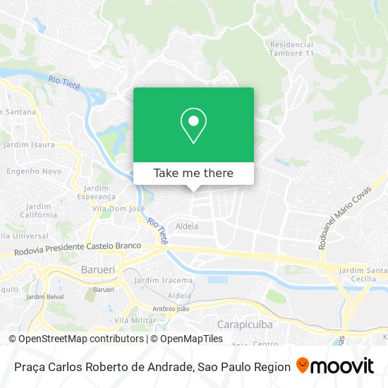 Mapa Praça Carlos Roberto de Andrade