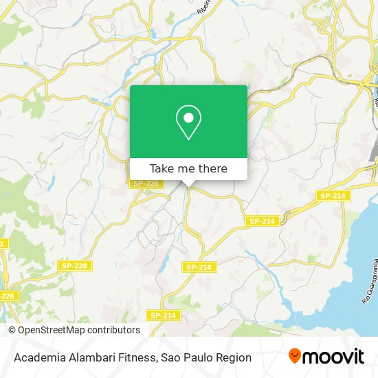 Academia Alambari Fitness map