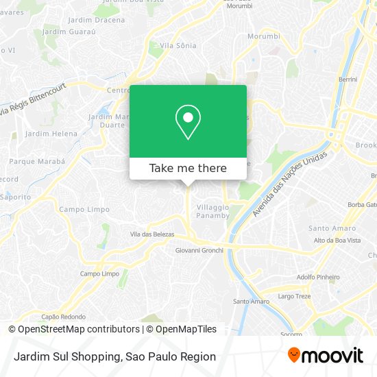 Mapa Jardim Sul Shopping