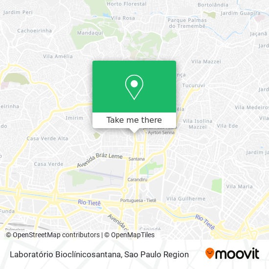 Mapa Laboratório Bioclínicosantana