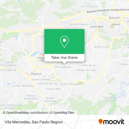 Vila Mercedes map