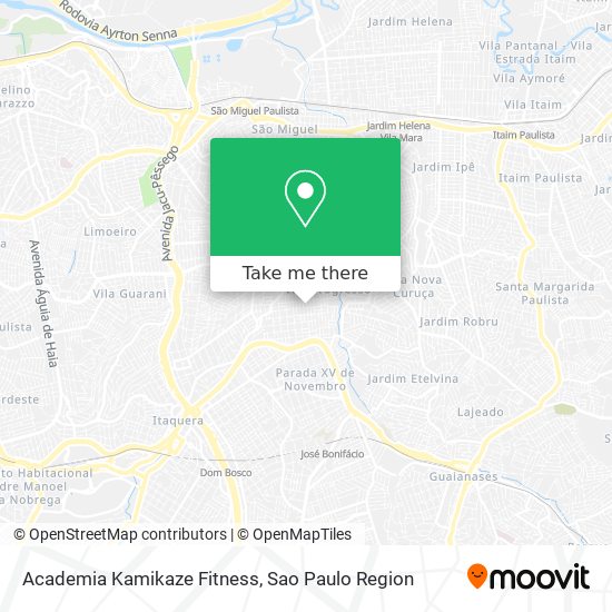 Academia Kamikaze Fitness map