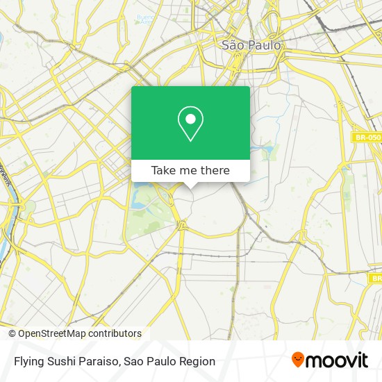 Flying Sushi Paraiso map