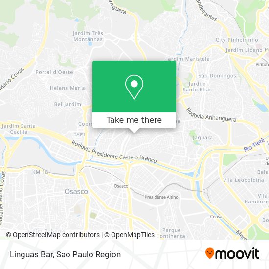 Linguas Bar map
