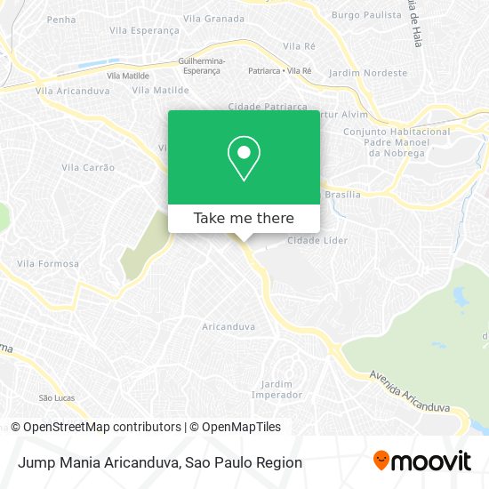 Mapa Jump Mania Aricanduva