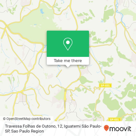 Travessa Folhas de Outono, 12, Iguatemi São Paulo-SP map