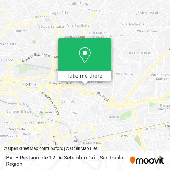 Bar E Restaurante 12 De Setembro Grill map