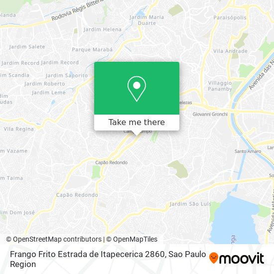 Frango Frito Estrada de Itapecerica 2860 map