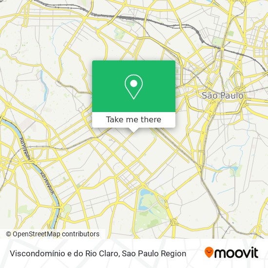 Viscondomínio e do Rio Claro map