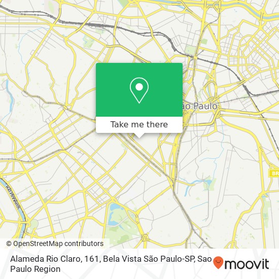 Alameda Rio Claro, 161, Bela Vista São Paulo-SP map