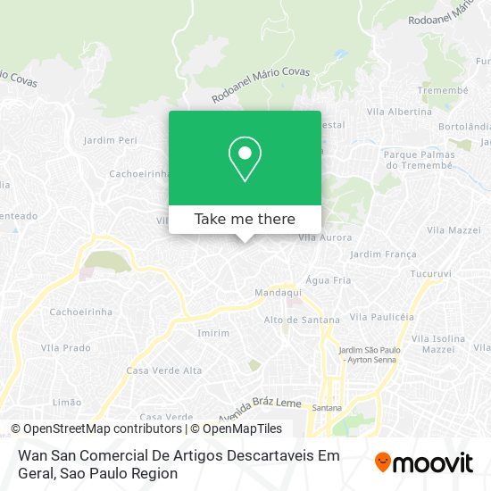 Wan San Comercial De Artigos Descartaveis Em Geral map