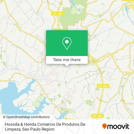 Mapa Hosoda & Honda Comercio De Produtos De Limpeza