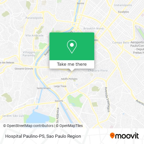 Mapa Hospital Paulino-PS