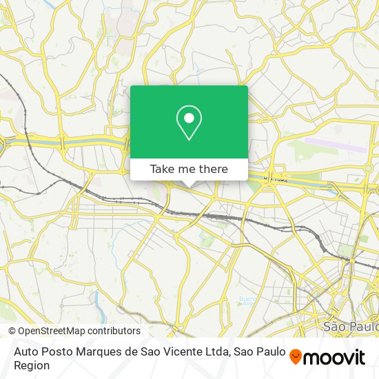 Auto Posto Marques de Sao Vicente Ltda map