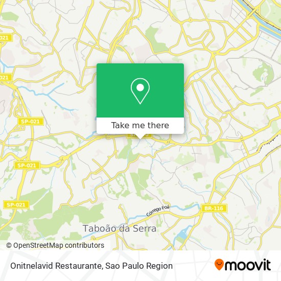 Mapa Onitnelavid Restaurante