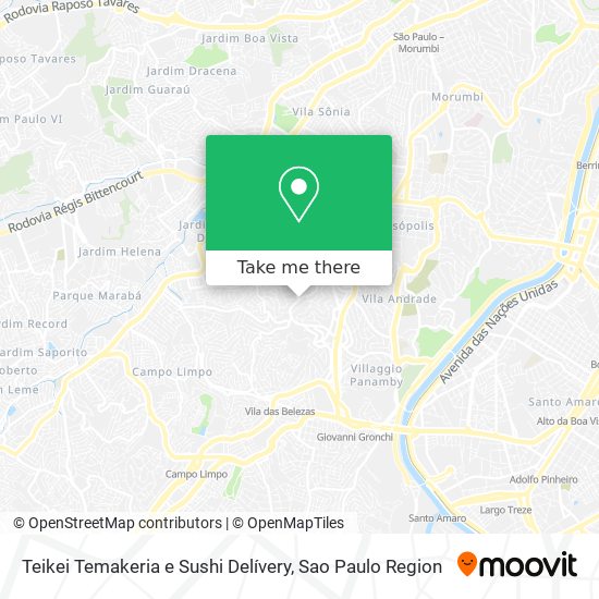 Teikei Temakeria e Sushi Delívery map