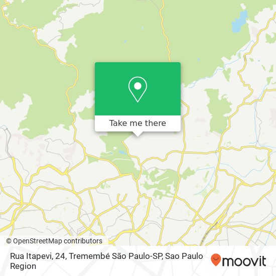 Mapa Rua Itapevi, 24, Tremembé São Paulo-SP