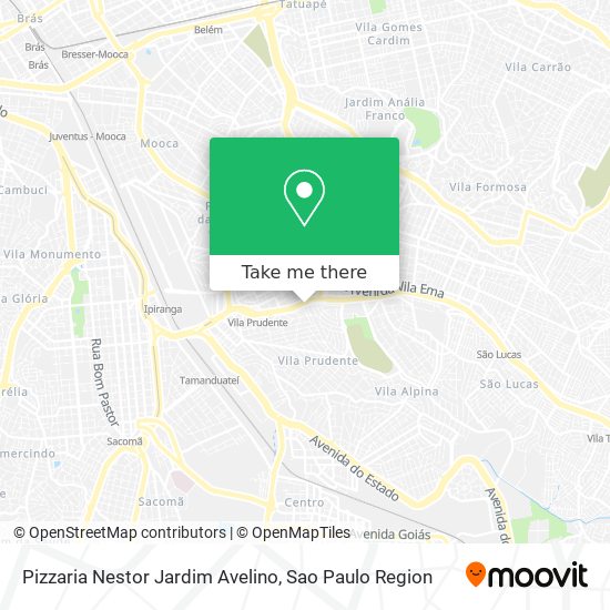 Pizzaria Nestor Jardim Avelino map