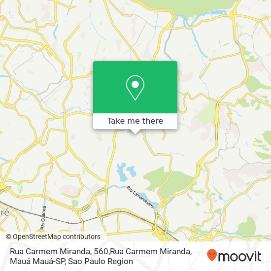 Mapa Rua Carmem Miranda, 560,Rua Carmem Miranda, Mauá Mauá-SP