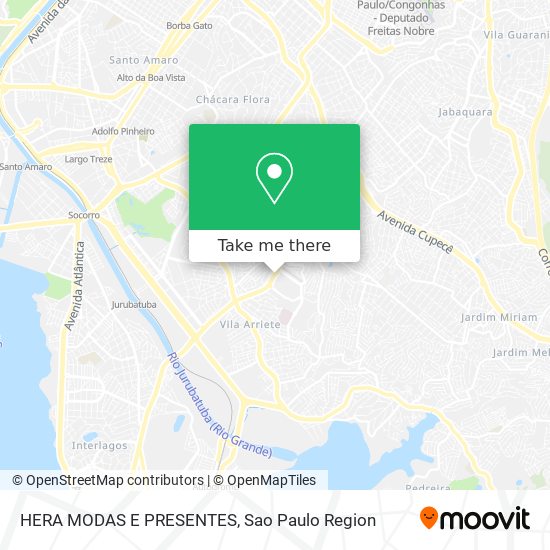 HERA MODAS E PRESENTES map