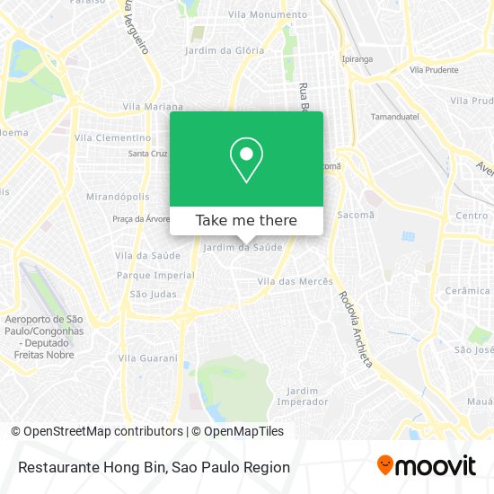 Mapa Restaurante Hong Bin