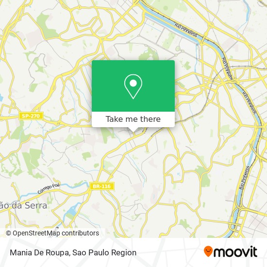 Mania De Roupa map