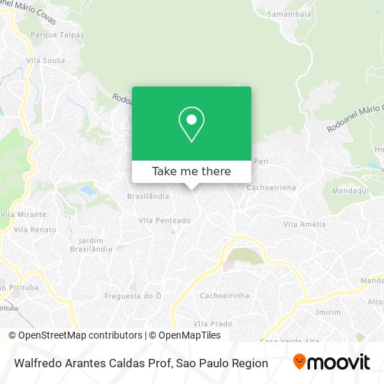 Walfredo Arantes Caldas Prof map