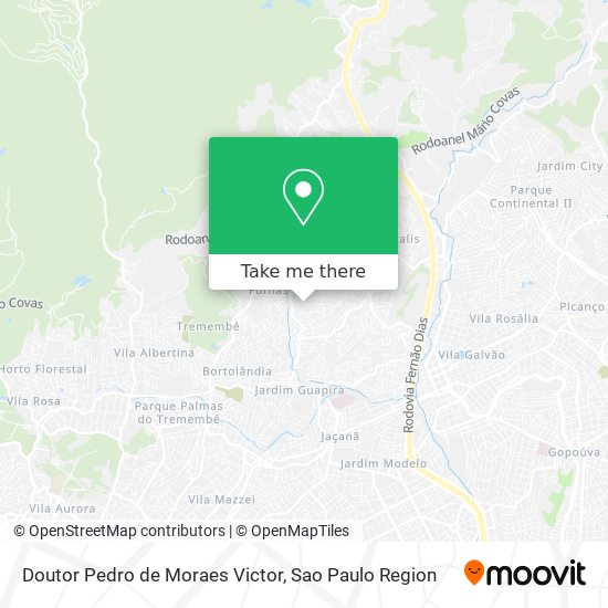 Mapa Doutor Pedro de Moraes Victor