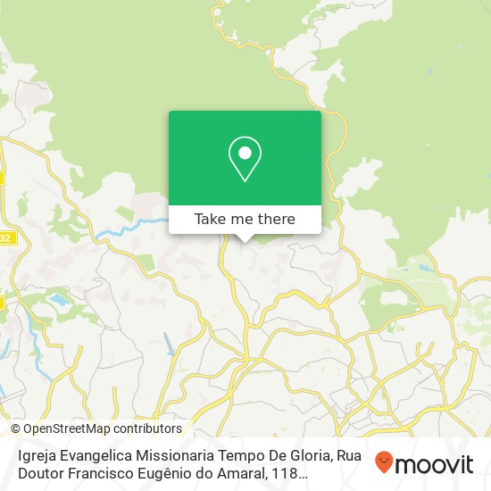 Mapa Igreja Evangelica Missionaria Tempo De Gloria, Rua Doutor Francisco Eugênio do Amaral, 118 Cachoeirinha São Paulo-SP 02672-120