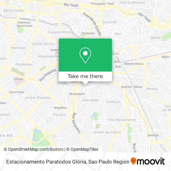 Estacionamento Paratodos Glória map
