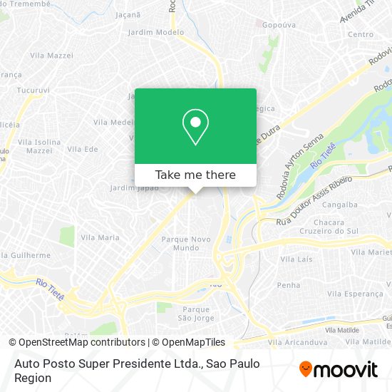 Auto Posto Super Presidente Ltda. map