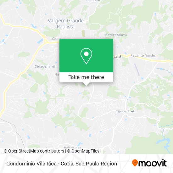 Condominio Vila Rica - Cotia map