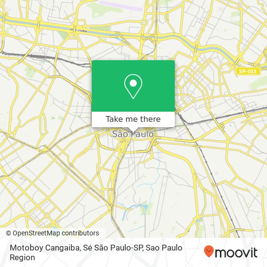 Motoboy Cangaiba, Sé São Paulo-SP map