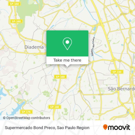 Supermercado Bond Preco map