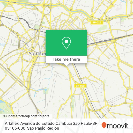 Arkiflex, Avenida do Estado Cambuci São Paulo-SP 03105-000 map