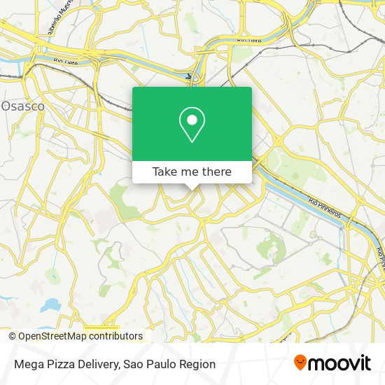 Mapa Mega Pizza Delivery