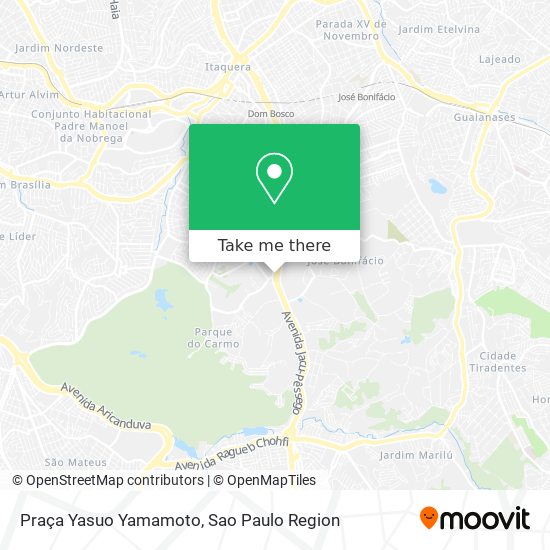 Mapa Praça Yasuo Yamamoto