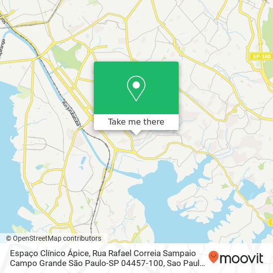 Espaço Clínico Ápice, Rua Rafael Correia Sampaio Campo Grande São Paulo-SP 04457-100 map